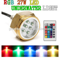 Led Marine Lamp 27W Boat Drain Plug Light 9 LED Boat Light Underwater Boat Lamp